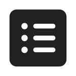 Text Bullet List Square SVG Icon
